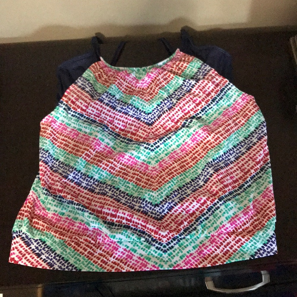 Athleta blousy tankini